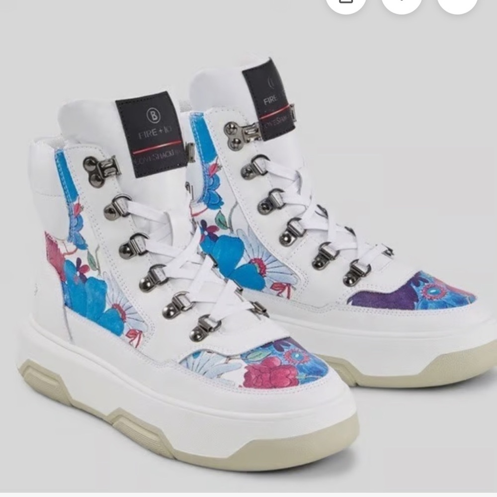 LOVE SHACK FANCY FIRE + ICE FLORAL HIGH TOPS!!!  Adorable!!! Size 41